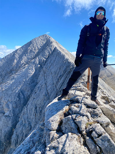 On the ridge in Pirin Mountain, Bulgaria